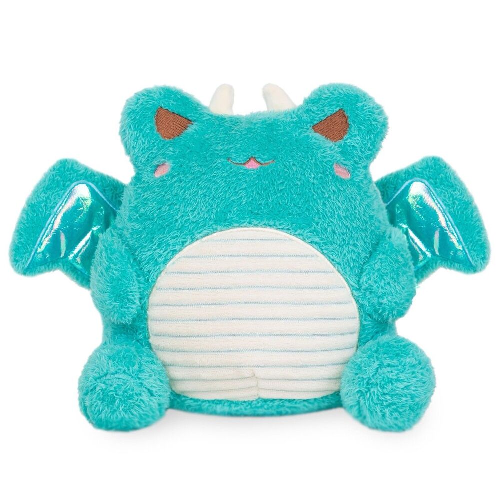 NWT Cuddle Barn Teal Angry Dragon Wawa Frog Plush Animal